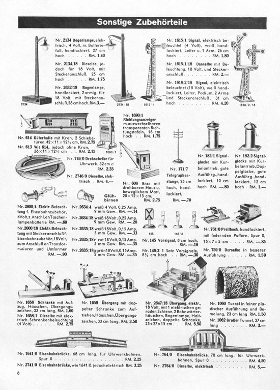 Seite 8 Karl Bub Spielwarenfabrik Nürnberg Katalog 1939