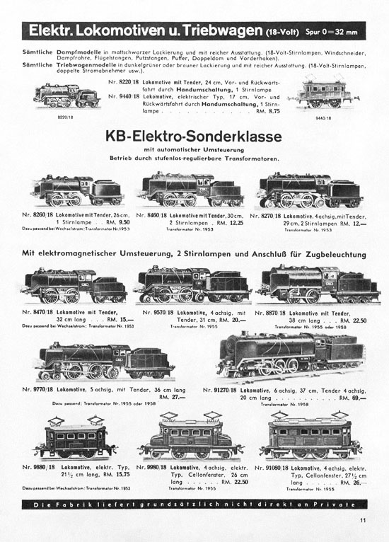 Seite 11 Karl Bub Spielwarenfabrik Nürnberg Katalog 1939