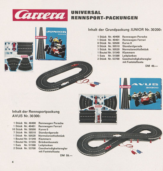 Seite 6 Carrera Katalog 1969-1970