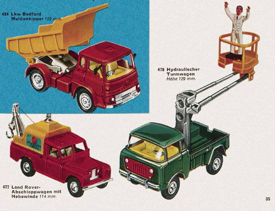 Corgi Toys Katalog 1969