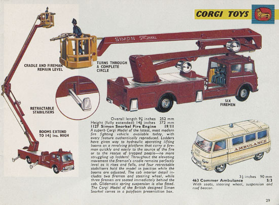 Corgi Toys catalogue 1966