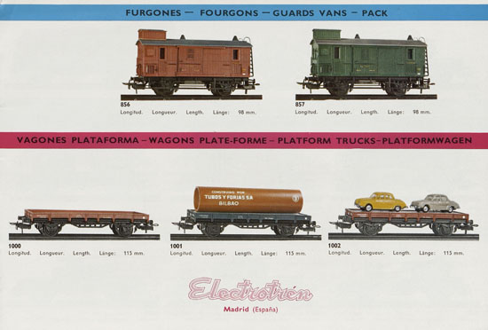 Seite 3 Electrotren Katalog 1970
