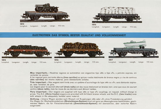 Seite 5 Electrotren Katalog 1970