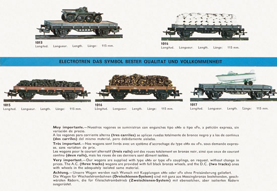 Seite 5 Electrotren Katalog 1972