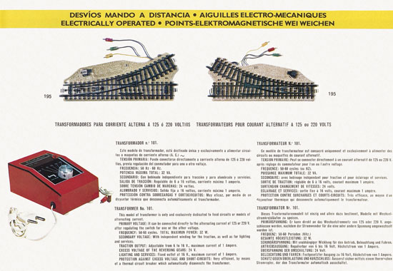 Seite 25 Electrotren Katalog 1972