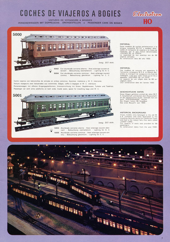 Seite 9 Electrotren Katalog 1978