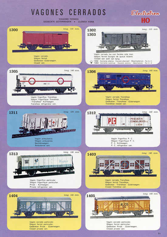Seite 13 Electrotren Katalog 1978
