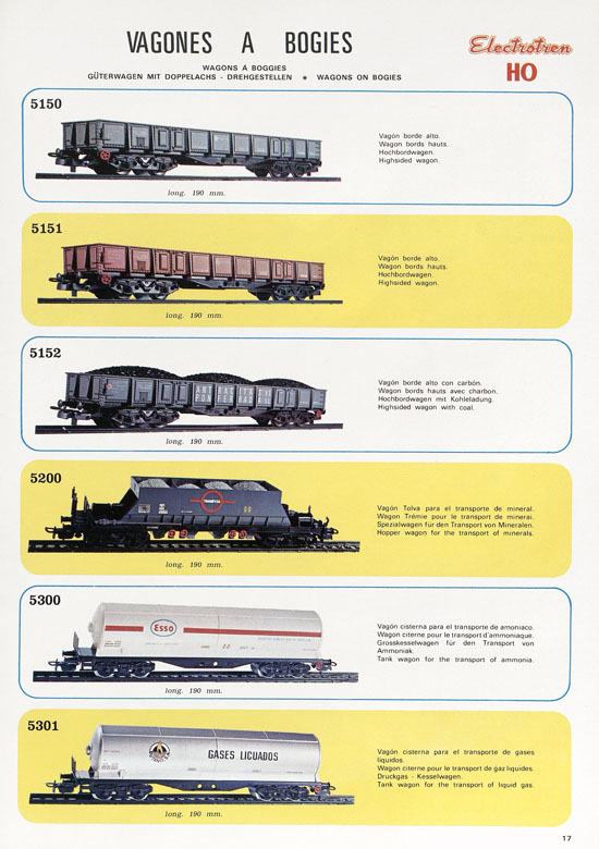 Seite 19 Electrotren Katalog 1978