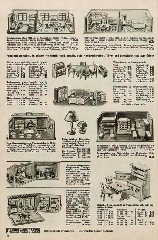 Franz Carl Weber Spielwaren Katalog 1947-1948