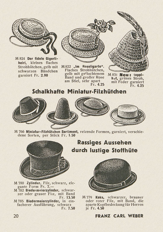 Franz Carl Weber Katalog Scherz, Ball und Fastnacht 1949