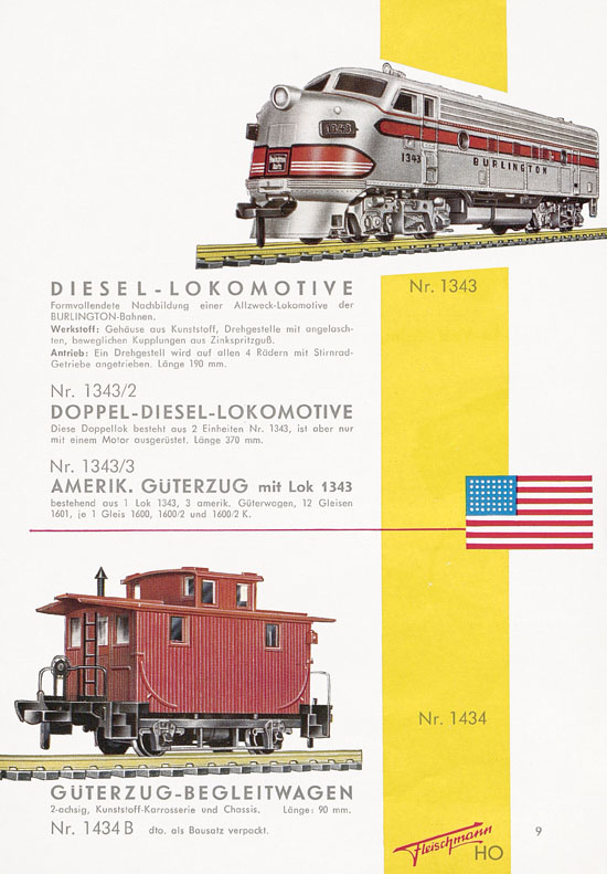 Seite 9 Fleischmann Katalog H0-Neuheiten 1960