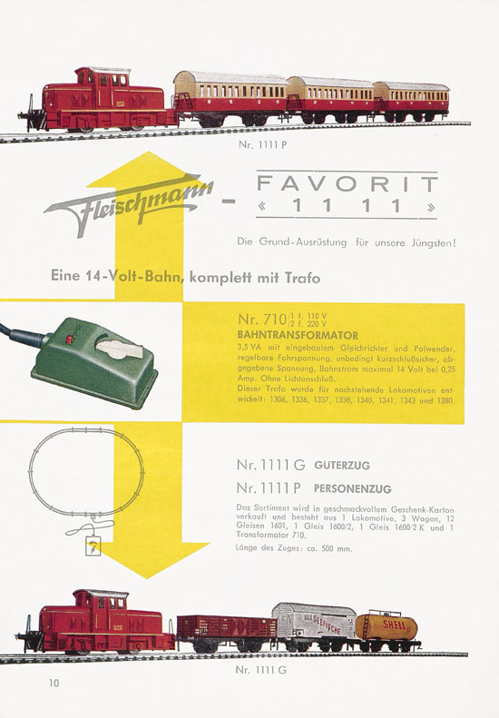 Seite 10 Fleischmann Katalog H0-Neuheiten 1960