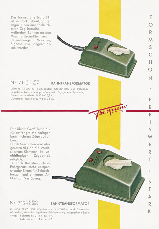 Seite 11 Fleischmann Katalog H0-Neuheiten 1960