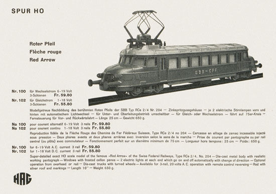 Seite 4 HAG Katalog 1960-1961