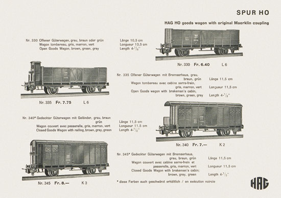 Seite 13 HAG Katalog 1960-1961