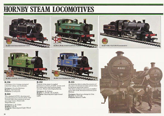 Hornby 00 Scale Model catalogue 1977