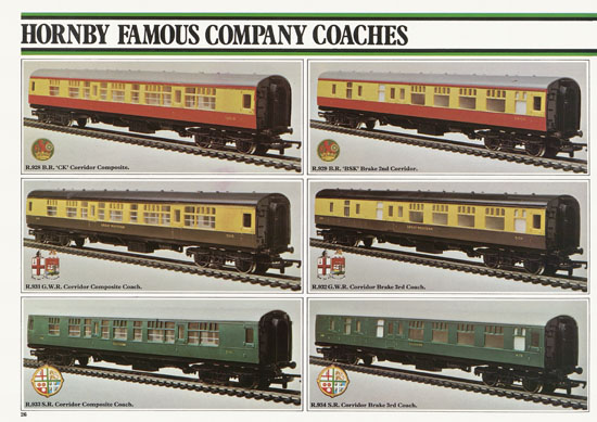 Hornby 00 Scale Model catalogue 1977