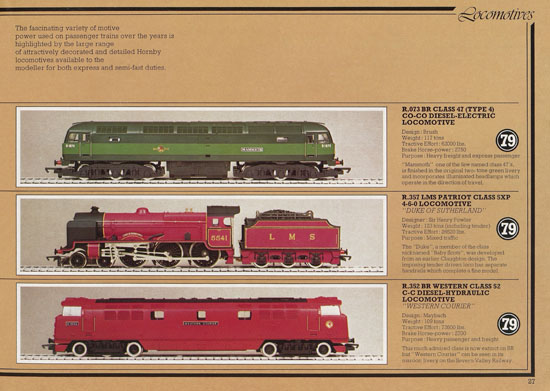 Hornby Railways 00 catalogue 1979