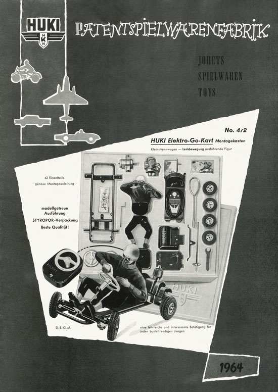 HUKI Patent-Blechspielwaren Prospekt 1964