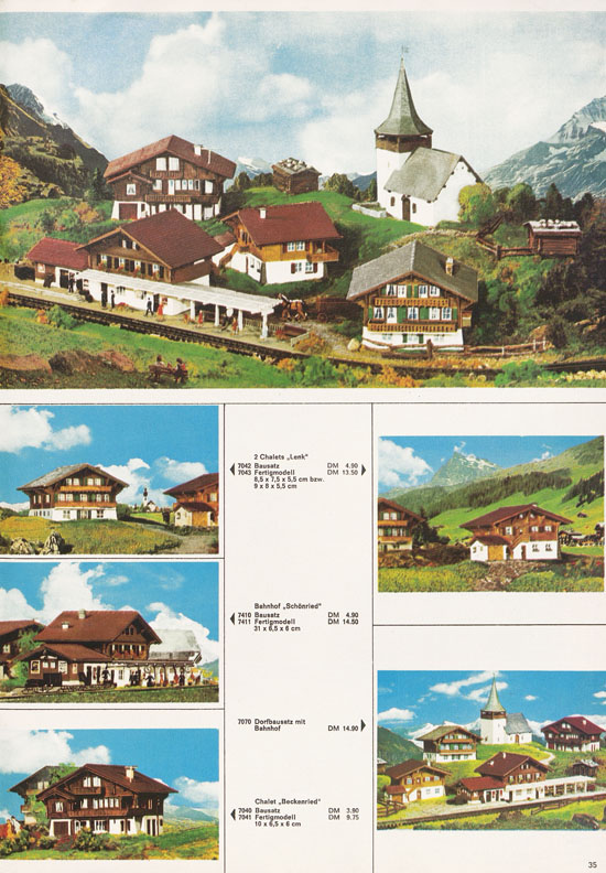 Kibri Katalog Modellbahn-Zubehör 1968-1969