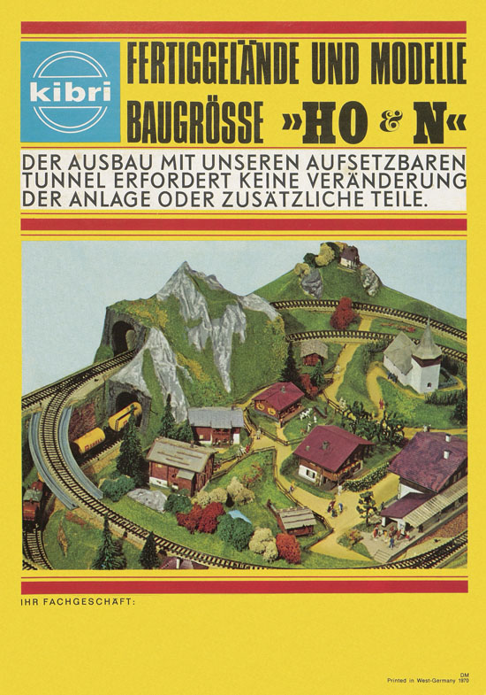 Seite 1 Kibri Prospekt Fertiggelände und Modelle 1970