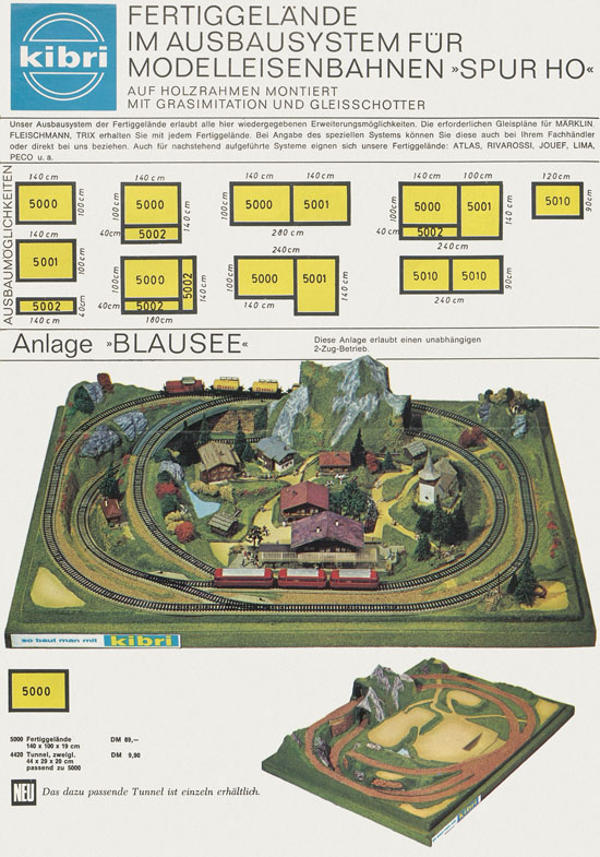Seite 2 Kibri Prospekt Fertiggelände und Modelle 1970