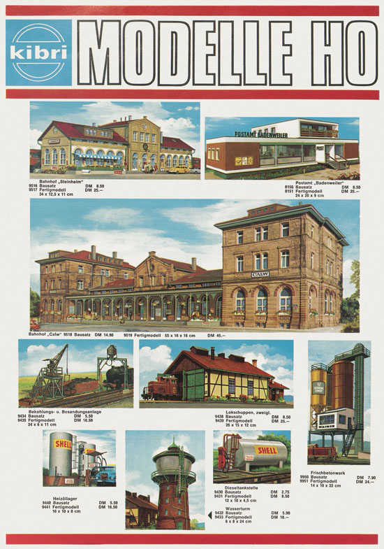 Seite 5 Kibri Prospekt Fertiggelände und Modelle 1970