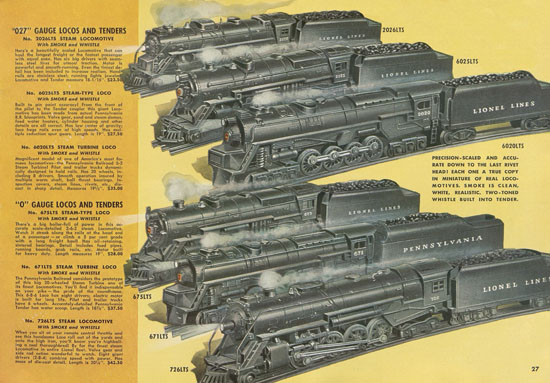 Lionel catalog 1949