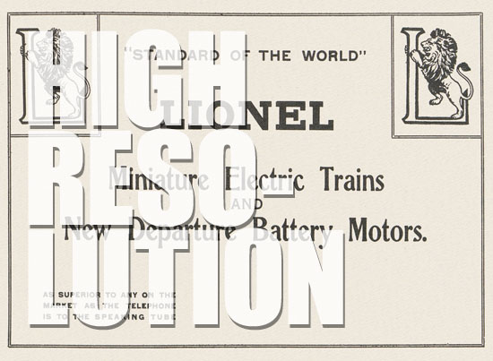 Lionel catalogue 1909
