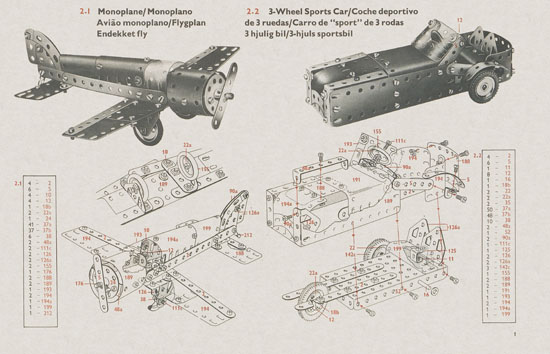 Meccano Book of models 2-3 1964