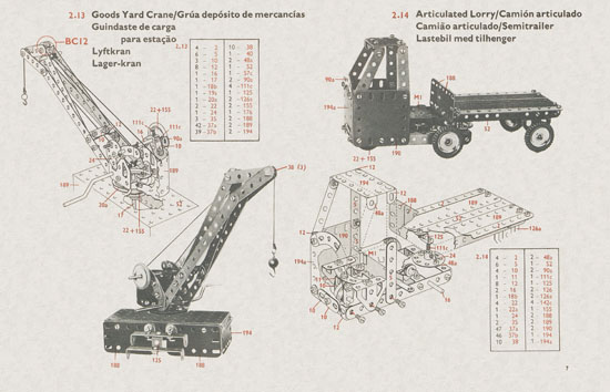 Meccano Book of models 2-3 1964