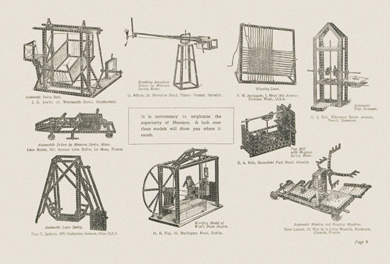 Meccano Prize Models catalog 1914-1915