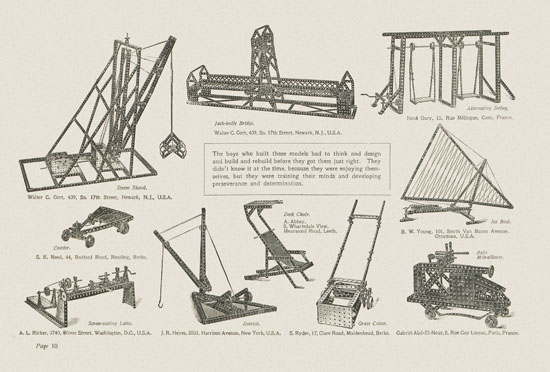 Meccano Prize Models catalog 1914-1915