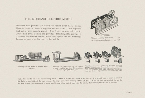 Meccano Prize Models catalog 1914-1915