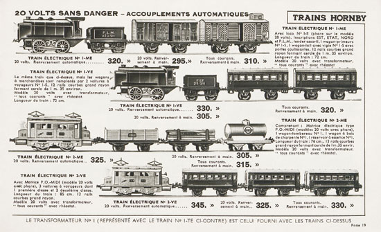 Meccano Jouets catalogue 1936-1937