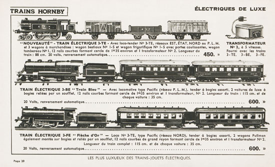 Meccano Jouets catalogue 1936-1937