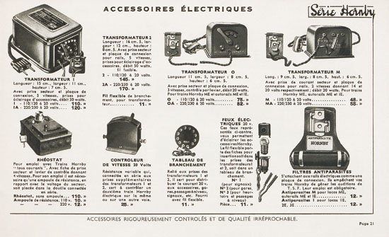 Meccano Jouets catalogue 1936-1937