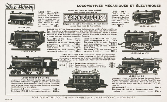 Meccano Jouets catalogue 1936-1937