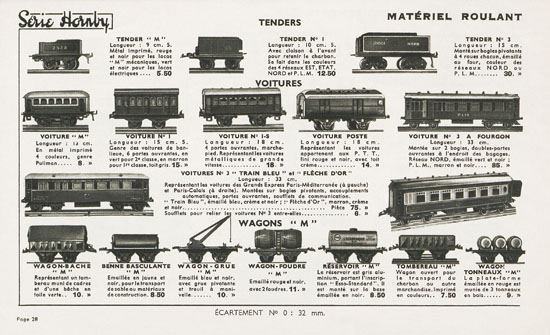 Meccano Jouets catalogue 1936-1937