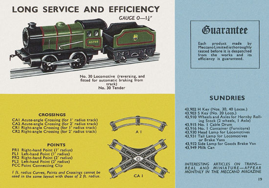 Meccano Bayko Hornby catalogue 1963