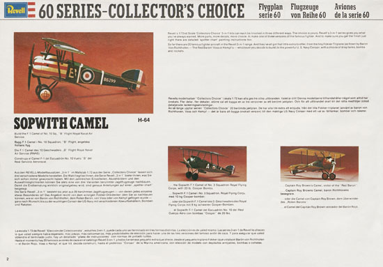 Seite 2 Revell Model Kit Catalogue 1976-1977