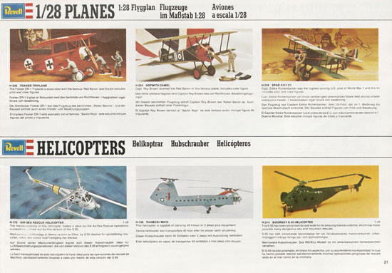 Seite 21 Revell Model Kit Catalogue 1976-1977
