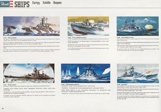 Seite 34 Revell Model Kit Catalogue 1976-1977