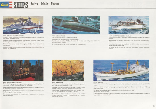 Seite 35 Revell Model Kit Catalogue 1976-1977
