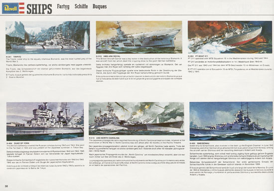 Seite 38 Revell Model Kit Catalogue 1976-1977