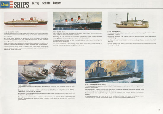 Seite 39 Revell Model Kit Catalogue 1976-1977