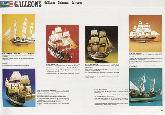 Seite 45 Revell Model Kit Catalogue 1976-1977