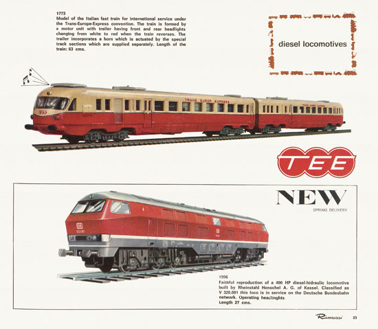 Rivarossi catalogue 1970-1971