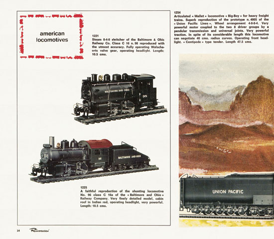 Rivarossi catalogue 1970-1971