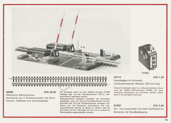 Rokal TT-Modelleisenbahn Katalog 1968